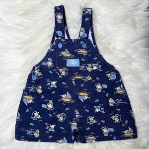 VTG Baby B’gosh OshKosh Vestback Shorts Overalls Shortalls USA 12M Puppy Pirate